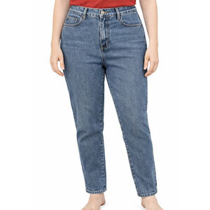 Vintage Bill Blass Mom Jeans 26" waist High Rise Blue Cotton Denim 90s Size 10